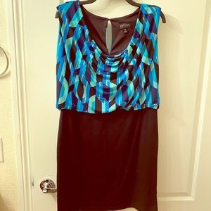 ENFOCUS PETITE MULTI COLOR DRESS